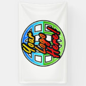 Aangepast afgedrukt Vinylbanner, volledig kleurena Spandoek (Verticaal)