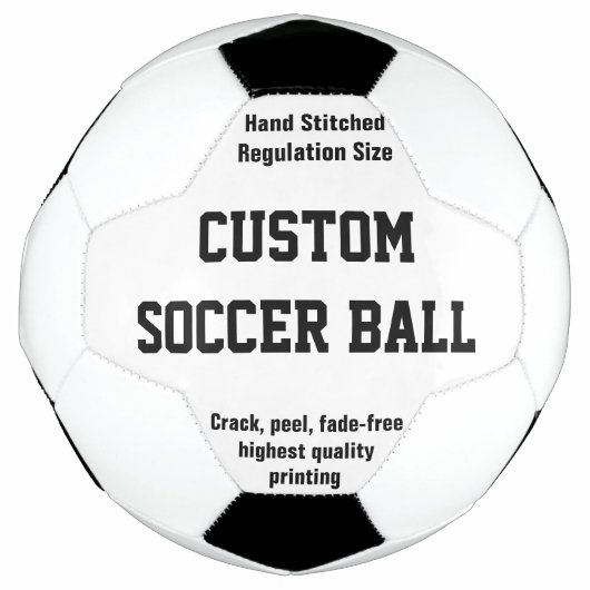 Aangepast afgedrukt Voetbal om u aan te passen (Voorkant)