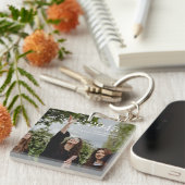 Aangepast afstudeercadeau foto sleutelhanger (Voorkant Rechts)