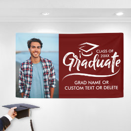 Aangepast Afstudeerder Foto School Colors Modern A Spandoek
