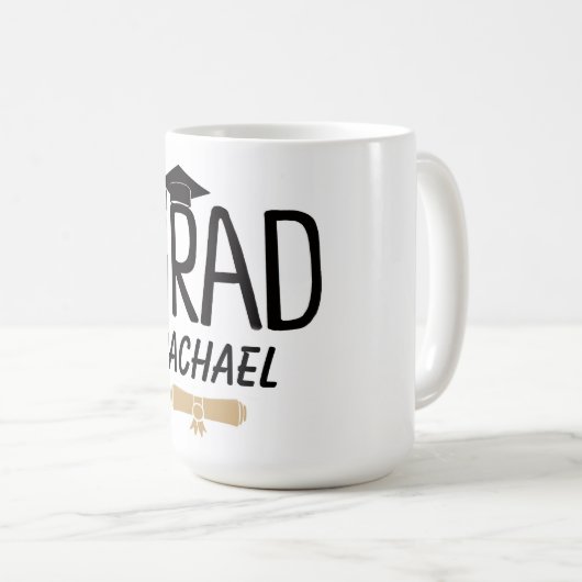 Aangepast Afstudeerder Koffiemok (Voorkant rechts)