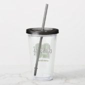 Aangepast afstudeerjaar en school acryl drinkbeker (Achterkant)