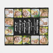 Aangepast Afstuderen 14 Foto Inspirerend Afstudere Fleece Deken (Voorkant (Horizontaal))