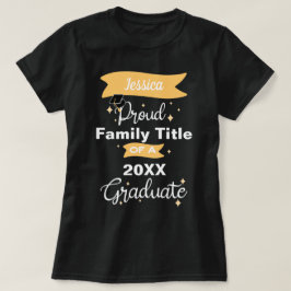 aangepast afstuderen 2023 met de naam Proud Family T-shirt