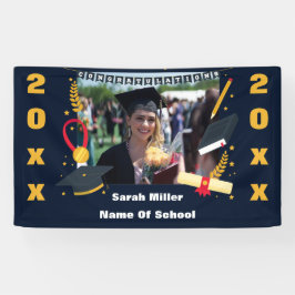 aangepast afstuderen 2023 met naam en foto spandoek