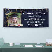 aangepast afstuderen 2025 met naam en foto spandoek (Beurs)