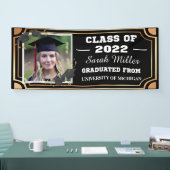 aangepast afstuderen 2025 met naam en foto spandoek (Beurs)