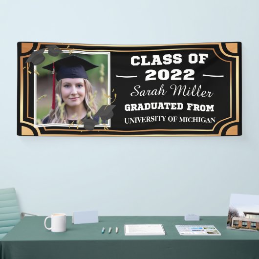 aangepast afstuderen 2025 met naam en foto spandoek (Beurs)