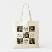 Aangepast Afstuderen 5 Afstuderen voor fotocollage Tote Bag (Achterkant)