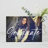 Aangepast Afstuderen Afstudeerder voor fotoscript Aankondiging (Staand voorkant)