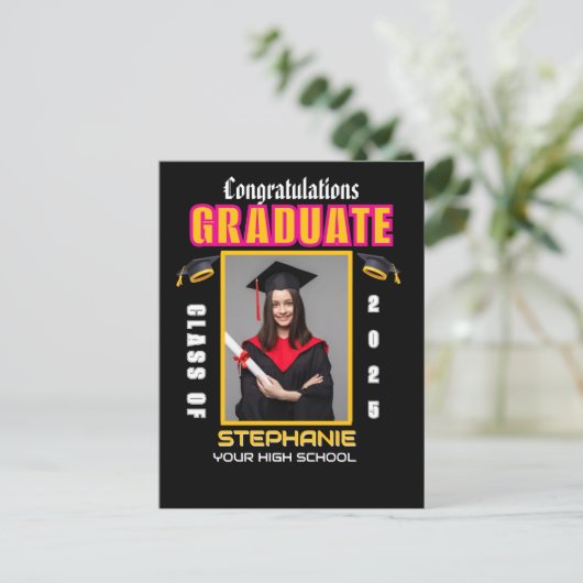 Aangepast afstuderen Afstuderen van foto's gefelic Briefkaart (Staand voorkant)