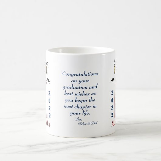 Aangepast afstuderen Afstuderen van foto's gefelic Koffiemok (Center)