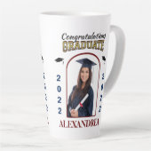 Aangepast afstuderen Afstuderen van foto's gefelic Latte Mok (Rechterhoek)