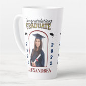 Aangepast afstuderen Afstuderen van foto's gefelic Latte Mok (Linkerhoek)