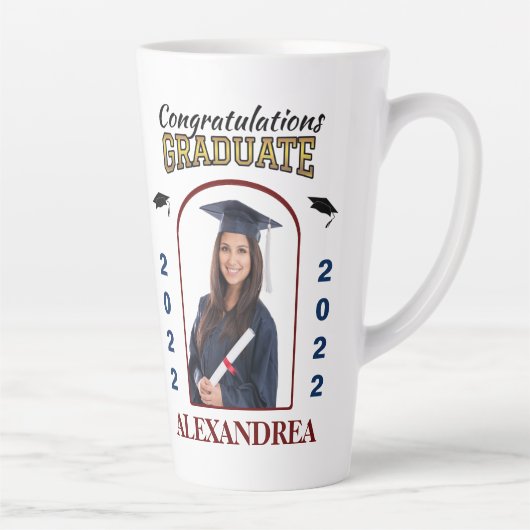 Aangepast afstuderen Afstuderen van foto's gefelic Latte Mok (Rechts)