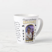 Aangepast afstuderen Afstuderen van foto's gefelic Latte Mok (Rechterhoek)