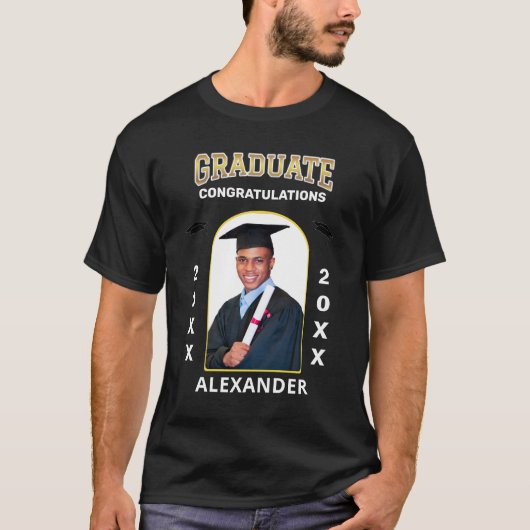 Aangepast afstuderen Afstuderen van foto's gefelic T-shirt (Voorkant)