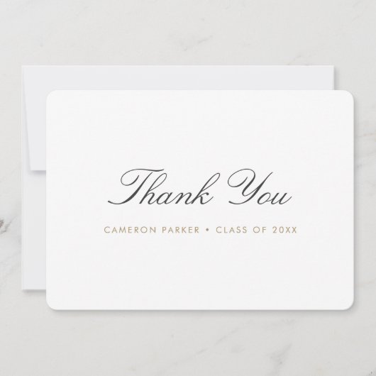 Aangepast Afstuderen Bedankkaart (Voorkant)