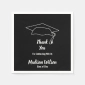 Aangepast Afstuderen Bedankt Servetten (Voorkant)