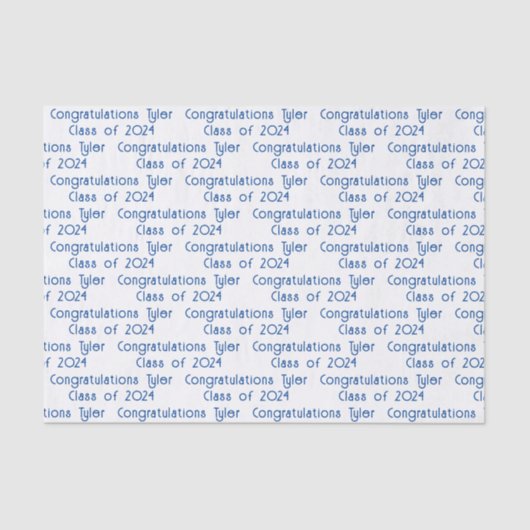 Aangepast Afstuderen-bericht Tissuepapier (Voorkant)