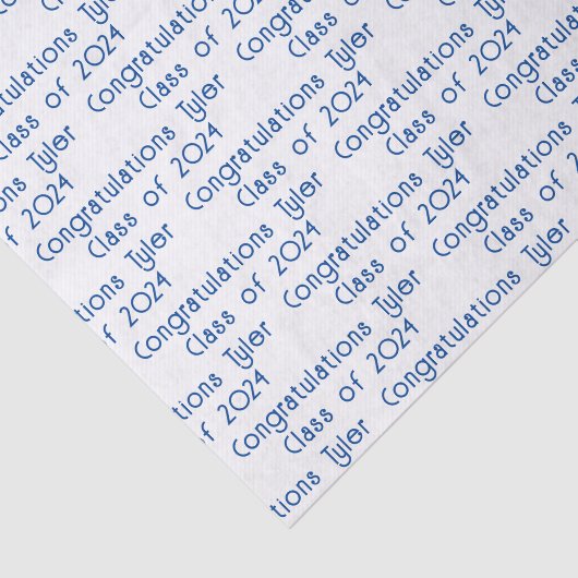 Aangepast Afstuderen-bericht Tissuepapier (Detail)