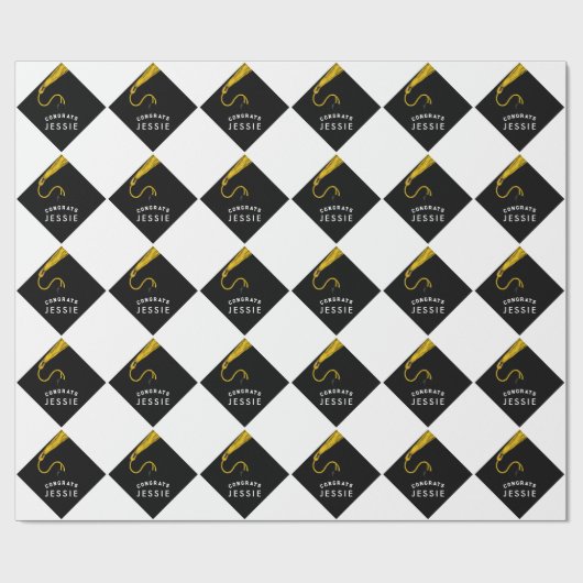 Aangepast Afstuderen-cadeaupapier Cadeaupapier (Vlak)