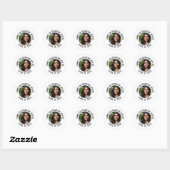 Aangepast Afstuderen Dank u Foto Ronde Sticker (Vel)