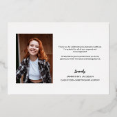 Aangepast Afstuderen Dank u het Fotobericht van he Folie Feestdagenkaart (Achterkant)