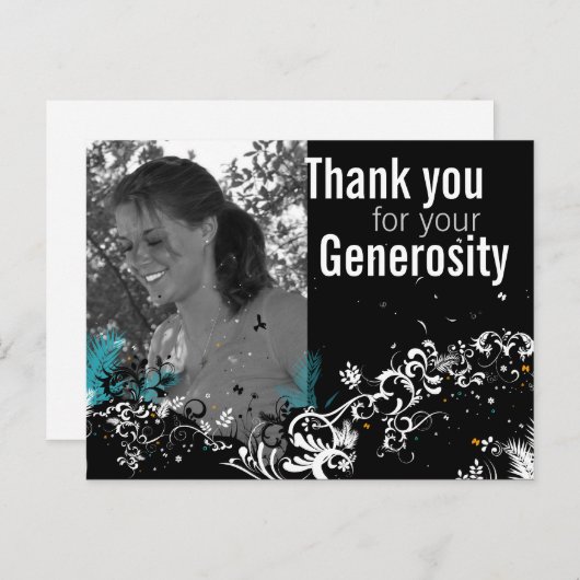 Aangepast afstuderen dank u kaart (Voorkant / Achterkant)