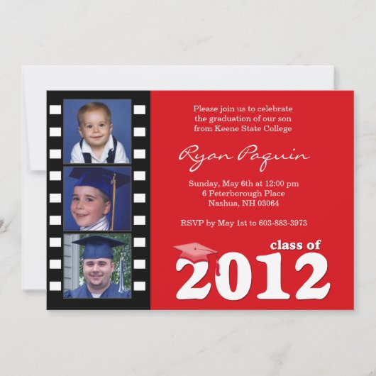 Aangepast Afstuderen filmstrip 2012 Kaart (Voorkant)