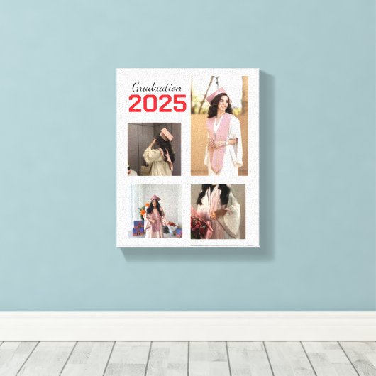 Aangepast Afstuderen Foto Canvas (Insitu (Houten vloer))