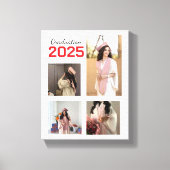 Aangepast Afstuderen Foto Canvas (Voorkant)