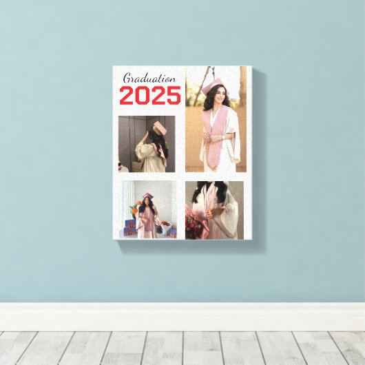 Aangepast Afstuderen Foto Canvas (Insitu (Houten vloer))