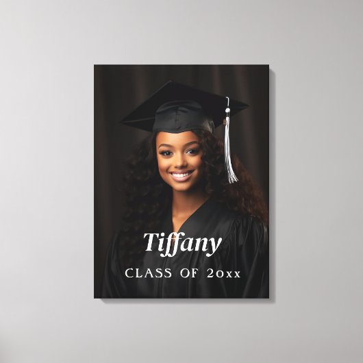 Aangepast Afstuderen Foto Canvas afdrukken uploade (Voorkant)