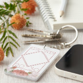 Aangepast Afstuderen foto-Keepomwille Floral Sleutelhanger (Voorkant Rechts)