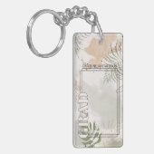 Aangepast Afstuderen foto op Abstract kunstpatroon Sleutelhanger (Voorkant Links)