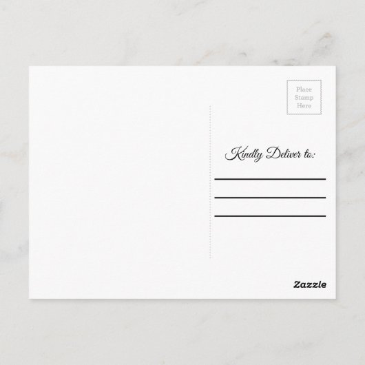 Aangepast Afstuderen Foto opslaan Datum Briefkaart (Achterkant)