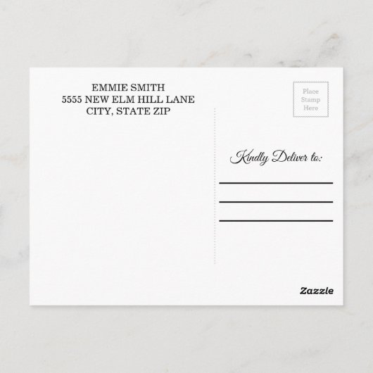 Aangepast Afstuderen Foto Opslaan Datum opnieuw ge Briefkaart (Achterkant)