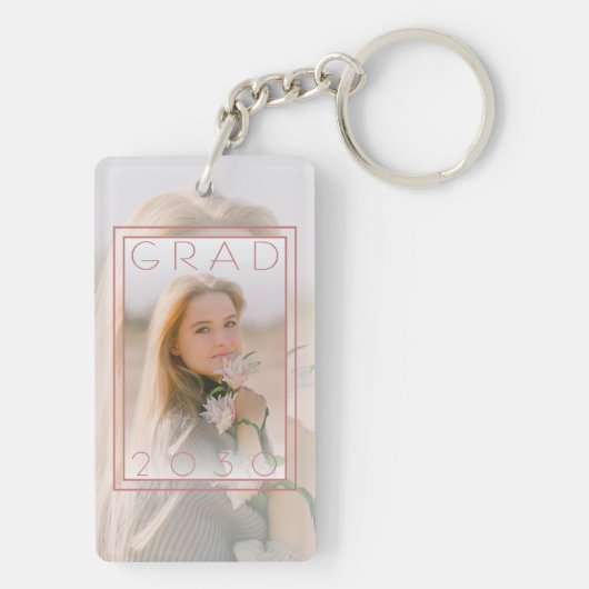 Aangepast Afstuderen foto-toetsenbord Sleutelhanger (achterkant)