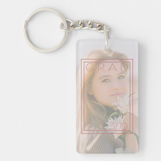 Aangepast Afstuderen foto-toetsenbord Sleutelhanger (Voorkant)