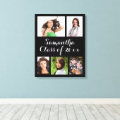 Aangepast Afstuderen fotocollage omgepakt Canvas Afdruk (Insitu (Houten vloer))