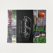 Aangepast Afstuderen fotocollage photobooth statio Wandkleed (Voorkant (horizontaal))