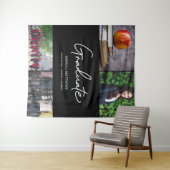 Aangepast Afstuderen fotocollage photobooth statio Wandkleed (In Situ (horizontaal))