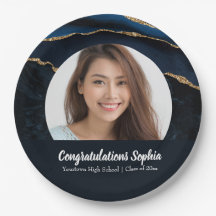 Aangepast Afstuderen Fotomarmer Agate Blue