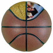 Aangepast Afstuderen Foto's Gold Name Basketball Basketbal (Rechts)