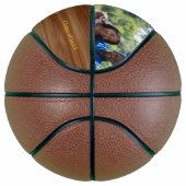 Aangepast Afstuderen Foto's Gold Name Wood Basketb Basketbal (Rechts)