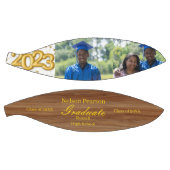 Aangepast Afstuderen Foto's Gold Name Wood Basketb Basketbal (Panelen)