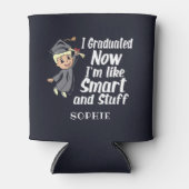 Aangepast Afstuderen Gag I Afgestudeerde Cartoon N Blikjeskoeler (Voorkant)