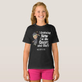 Aangepast Afstuderen Gag I Afgestudeerde Cartoon N T-shirt (Voorkant volledig)