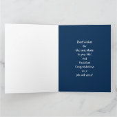 Aangepast Afstuderen Gefeliciteerd Funny Quote BIG Kaart (Binnen)